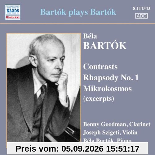 BARTOK plays BARTOK - Mikrokosmos/Contrasts/Rhapsody