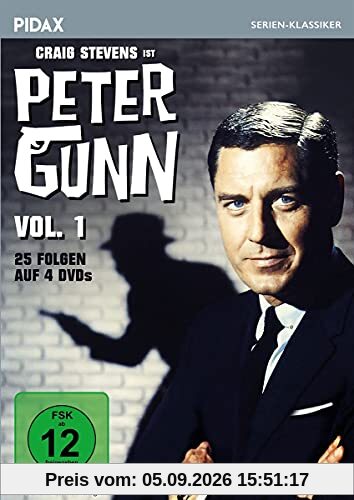 Peter Gunn, Vol. 1 / 25 Folgen der Kult-Krimiserie mit Craig Stevens (Pidax Serien-Klassiker) [4 DVDs]