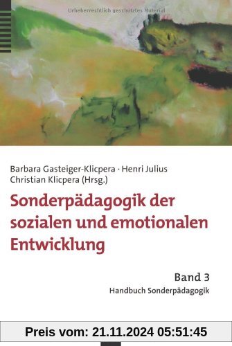 Handbuch Sonderpädagogik: Sonderpädagogik der sozialen und emotionalen Entwicklung: BD 3