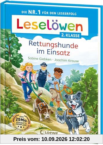 Leselöwen 2. Klasse - Rettungshunde im Einsatz: Die Nr. 1 für den Leseerfolg - Mit Leselernschrift ABeZeh - Erstlesebuch für Kinder ab 7 Jahren