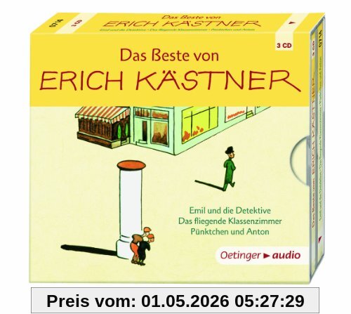 Das Beste von Erich Kästner (3 CD): Hörspiele, ca. 155 Min.