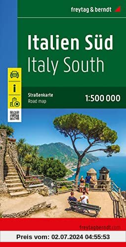 Italien Süd, Straßenkarte 1:500.000, freytag & berndt (freytag & berndt Auto + Freizeitkarten)