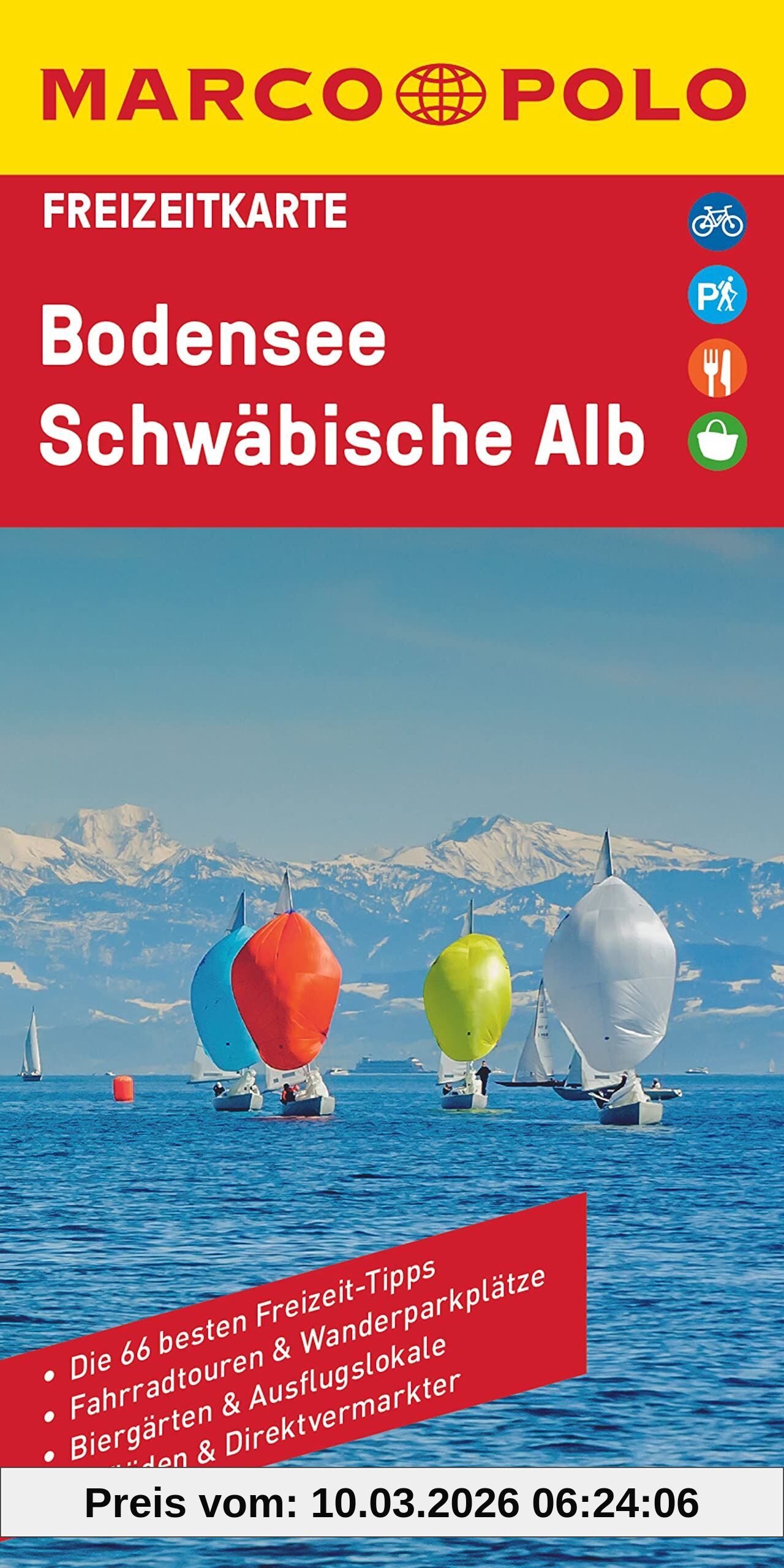 Mairdumont GmbH & Co. Kg Marco Polo Freizeitkarte Deutschland Blatt 41 Bodensee, Schwäbische Alb, 1, 100 000