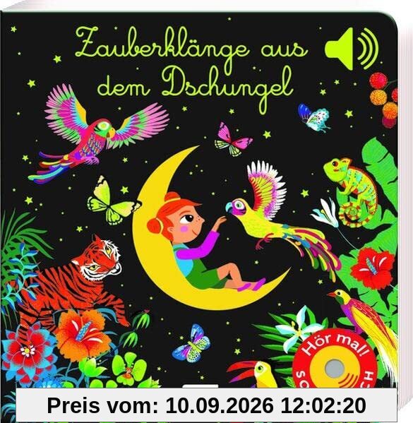 Zauberklänge aus dem Dschungel: Soundbuch mit 6 Sounds | Fantasievolle Klänge zum Einschlafen für Kinder ab 12 Monaten