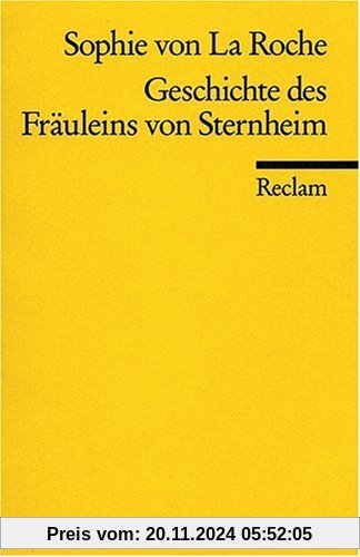 Geschichte des Fräuleins von Sternheim