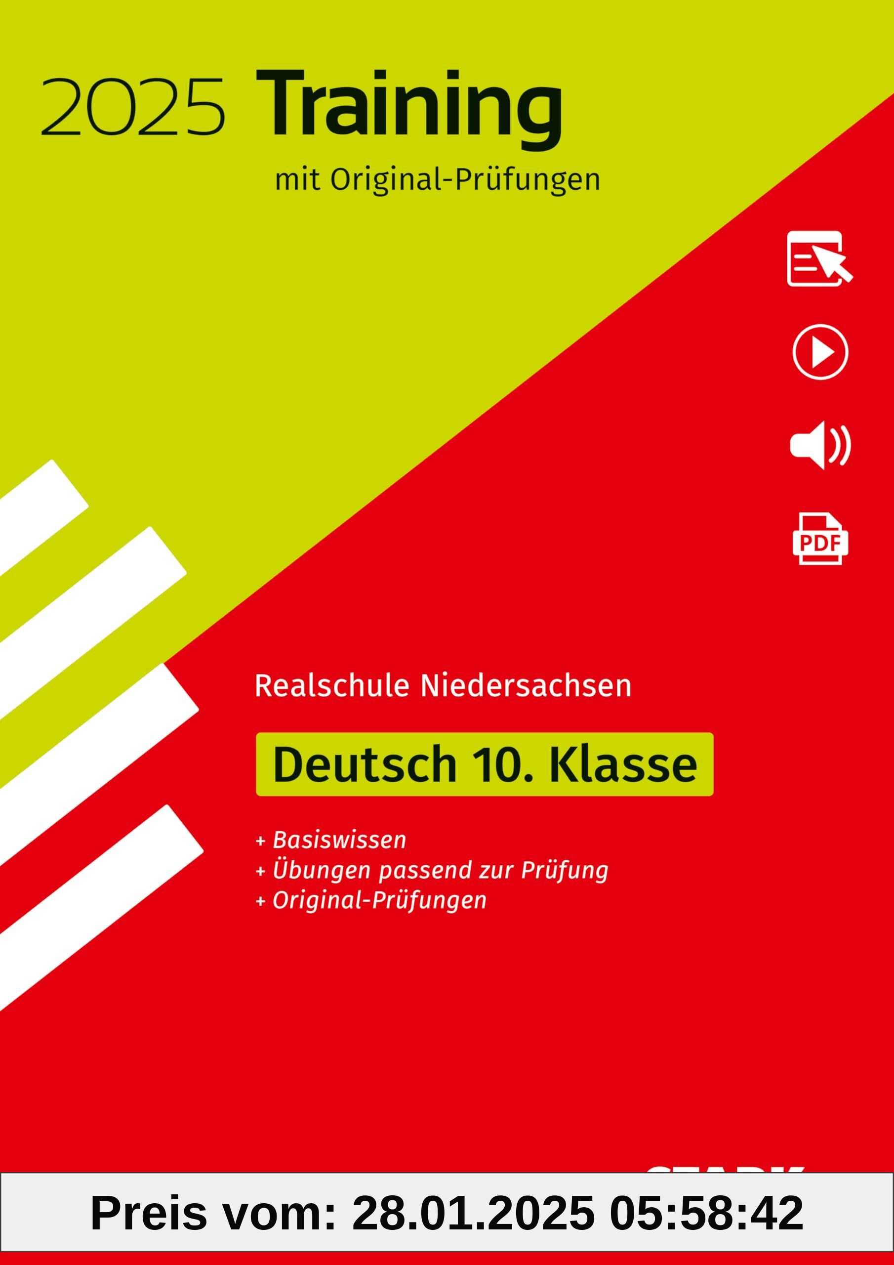 STARK Original-Prüfungen und Training Abschlussprüfung Realschule 2025 - Deutsch - Niedersachsen