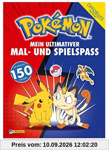 Pokémon: Mein ultimativer Spiel- und Malspaß: Mit mehr als 150 Stickern!