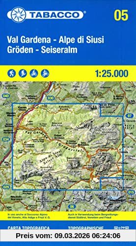 unbekannt Val Gardena- Alpe Di Siusi- Gröden - Seiseralm 1, 25 000