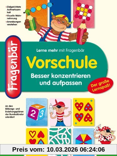 unbekannt Fragenbär, Vorschule - Besser Konzentrieren Und Aufpassen