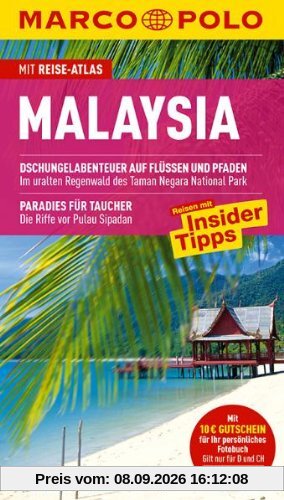 MARCO POLO Reiseführer Malaysia: Reisen mit Insider Tipps. Mit Reiseatlas und Sprachführer Englisch. Paradies für Taucher. Dschugelabenteuer auf Flüssen und Pfaden