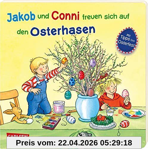 Jakob und Conni freuen sich auf den Osterhasen