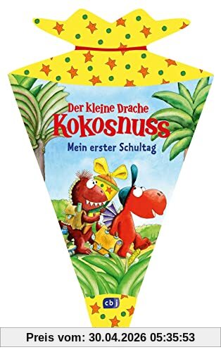 Der kleine Drache Kokosnuss – Mein erster Schultag: Das perfekte Geschenkbuch in Form einer Schultüte gestanzt. Mit Seiten zum Eintragen
