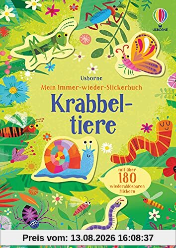 Mein Immer-wieder-Stickerbuch: Krabbeltiere