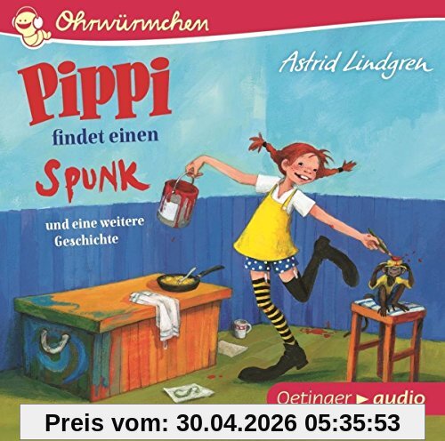 Pippi findet einen Spunk und eine weitere Geschichte (CD): Ungekürzte Lesungen mit Musik, ca. 30 min.