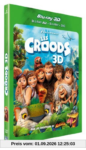 Les Croods [Combo Blu-ray 3D + Blu-ray + DVD]