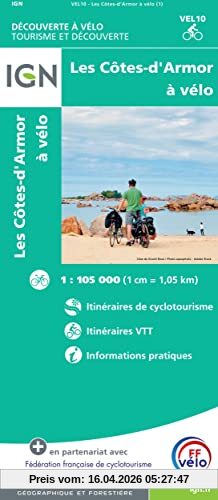 Cotes d Armor à Velo: 1:100000