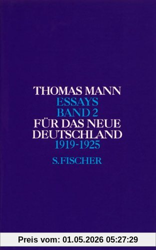 Band 2: Für das neue Deutschland: 1919-1925