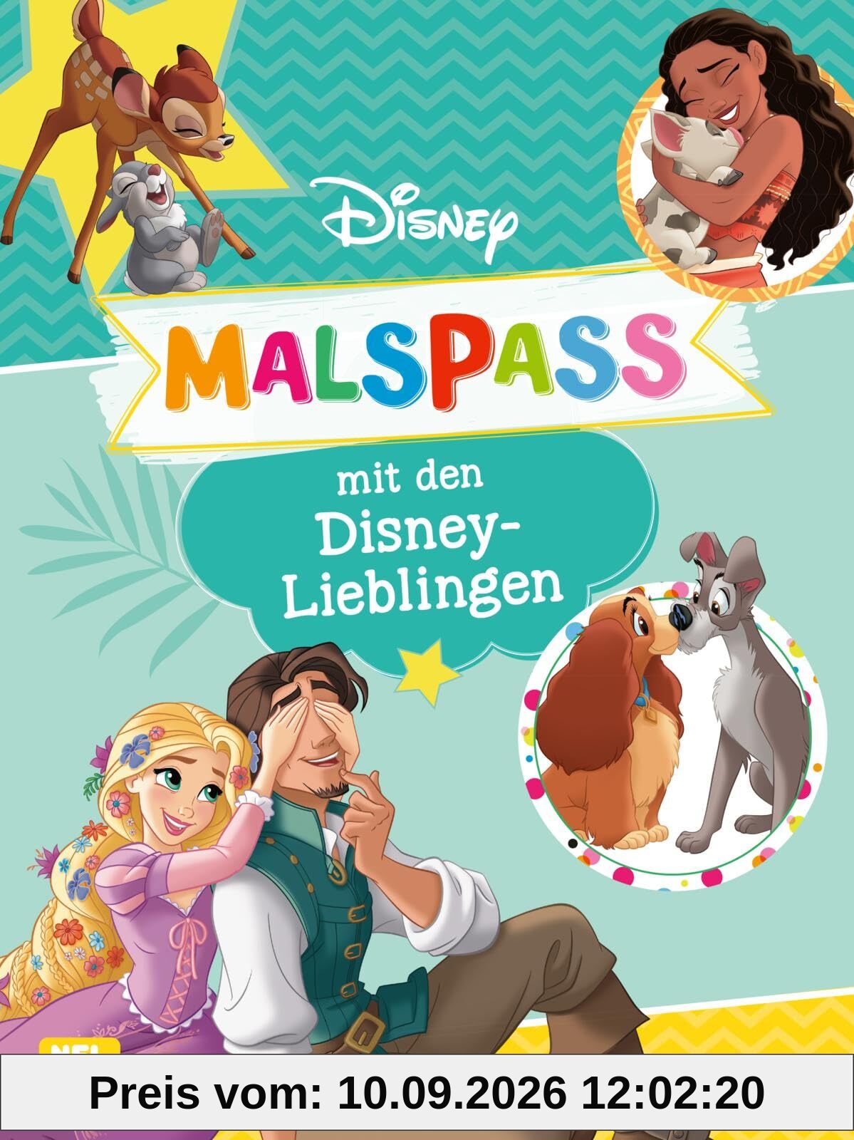 Disney Kreative Beschäftigung: Malspaß mit den Disney-Lieblingen: Mehr als 60 Ausmalbilder über Liebe und Freundschaft | Für Kinder ab 4 Jahren