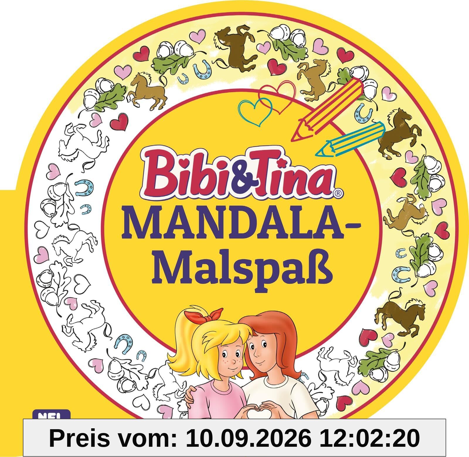 Bibi & Tina: MANDALA-Malspaß: Mit 80 tollen Motiven | Beschäftigung ab 4 Jahren (Bibi & Tina: Freunde für immer!)