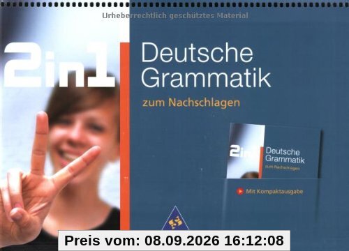 2 in 1 zum Nachschlagen: 2 in 1. Deutsche Grammatik zum Nachschlagen.