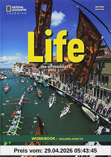 Life - Second Edition: A2.2/B1.1: Pre-Intermediate - Workbook + Audio-CD