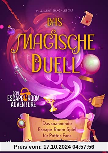 Das magische Duell: Das spannende Escape-Room-Spiel für Potter-Fans. Magische Rätsel mit Türchen zum Aufschneiden. Das p