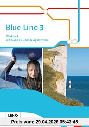 Blue Line / Workbook mit Audio-CD und Übungssoftware 7. Schuljahr: Ausgabe 2014 / Ausgabe 2014