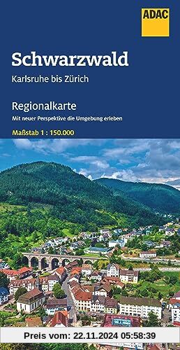 ADAC Regionalkarte 14 Schwarzwald 1:150.000: Karlsruhe bis Zürich