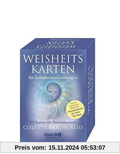Weisheitskarten für Lebensentscheidungen: 52 Karten mit Anleitungsbuch