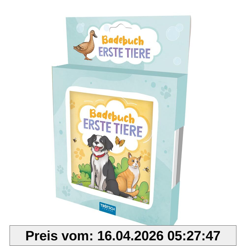 Trötsch Badebuch Erste Tiere: Kinderbuch Badebuch Spielbuch Entdeckerbuch
