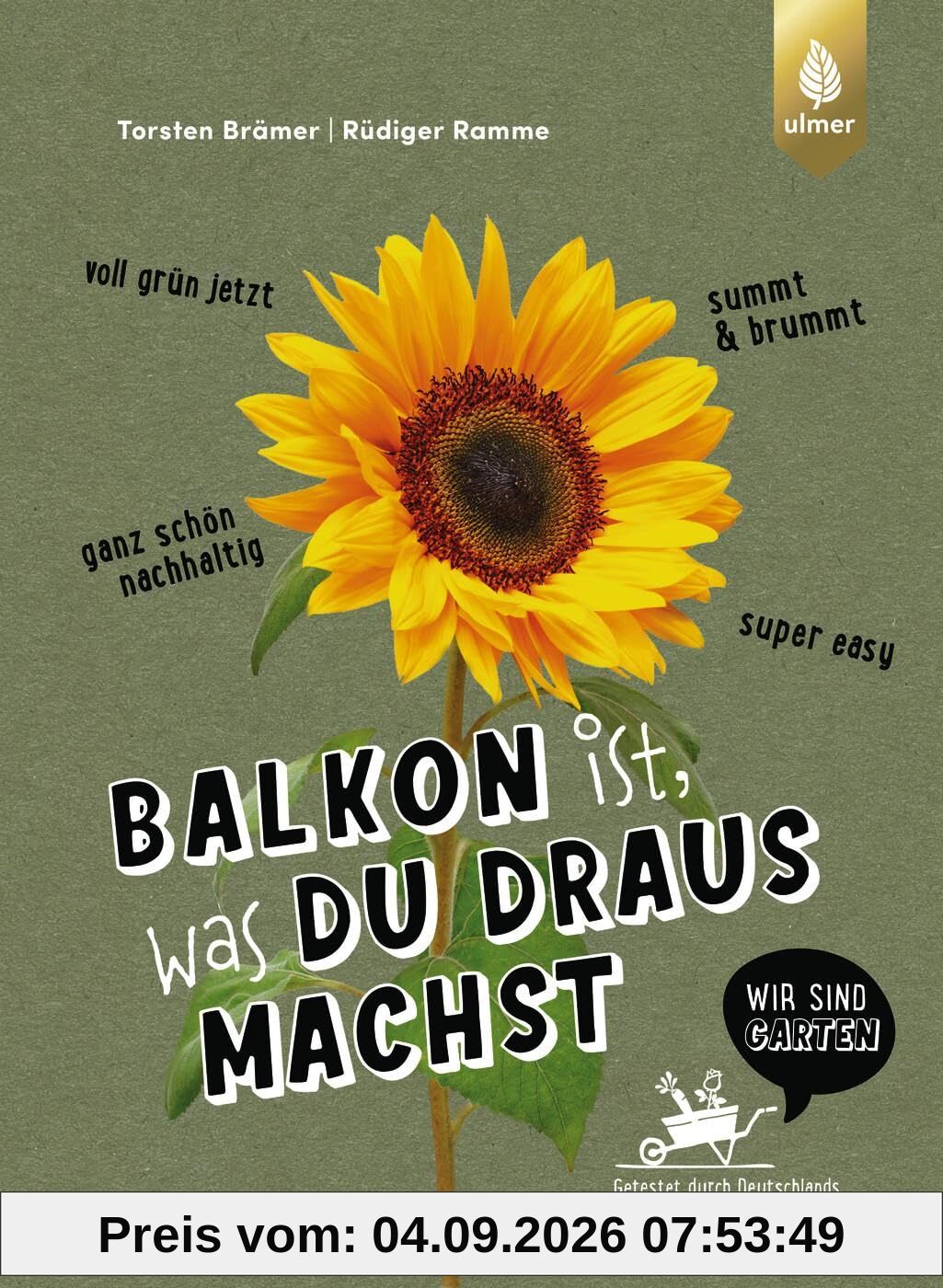 Balkon ist, was du draus machst: Super easy, voll grün jetzt, summt & brummt, ganz schön nachhaltig. Getestet durch Deutschlands größte Garten-Community Wir sind Garten. Mit Upcycling-Tipps