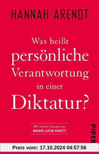 Was heißt persönliche Verantwortung in einer Diktatur?