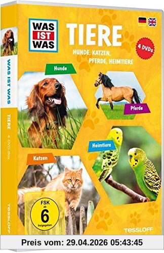 Was ist Was: Tiere - Hunde, Katzen, Pferde, Heimtiere [4 DVDs]