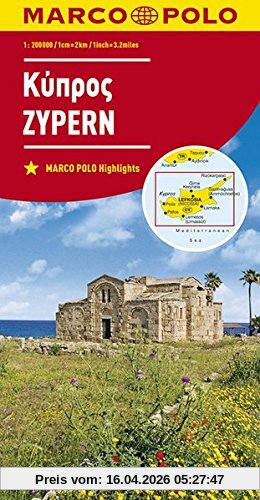 MARCO POLO Karte Zypern 1:200 000 (MARCO POLO Karten 1:200.000)