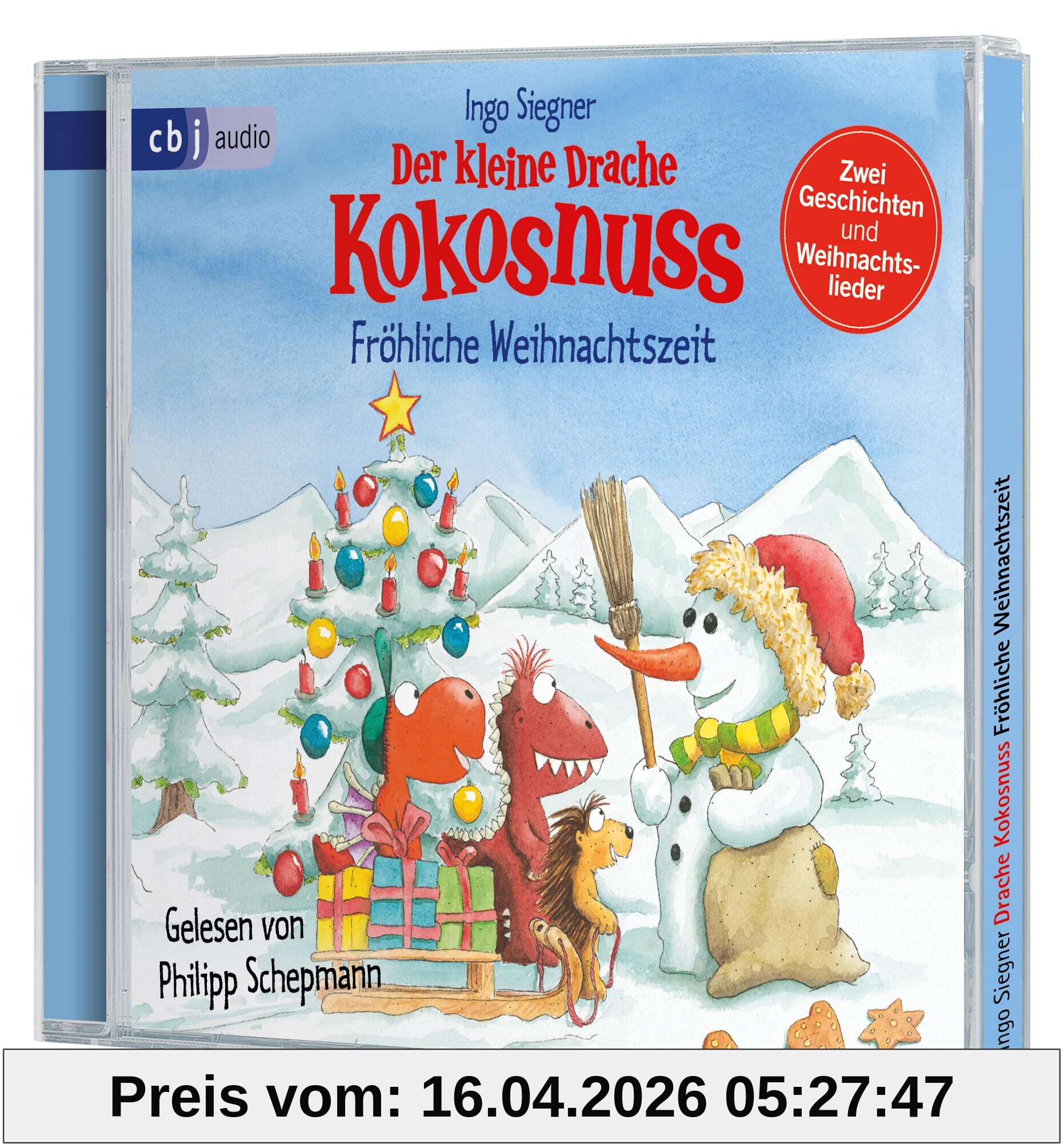 Der kleine Drache Kokosnuss - Fröhliche Weihnachtszeit: Doppelband: Weihnachten auf der Dracheninsel / Weihnachtsfest in der Drachenhöhle (Weihnachten mit dem kleinen Drachen Kokosnuss, Band 4)