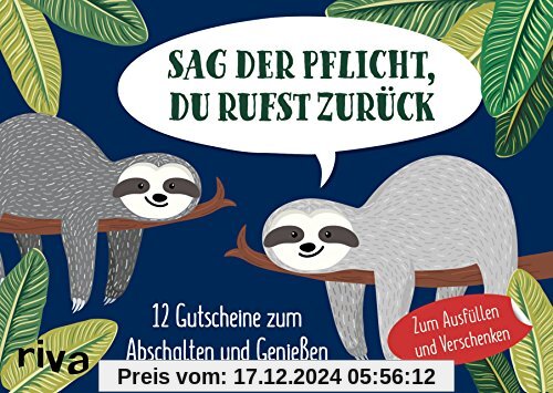 Sag der Pflicht, du rufst zurück: 12 Gutscheine zum Abschalten und Genießen