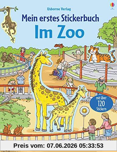 Mein erstes Stickerbuch: Im Zoo