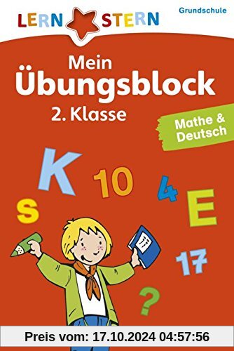 Lernstern: Mein Übungsblock 2. Klasse. Mathe & Deutsch