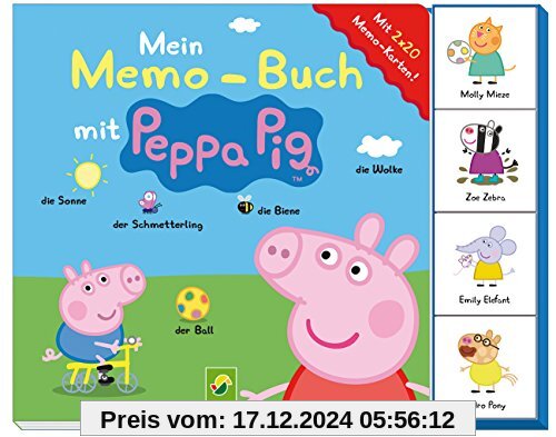 Mein Memo-Buch mit Peppa Pig: Mit 2 x 20 Memo-Karten