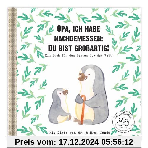 Opa, ich habe nachgemessen: Du bist großartig!: Ein Geschenkbuch für den besten Opa der Welt (Wunderschöne Geschenkbüche