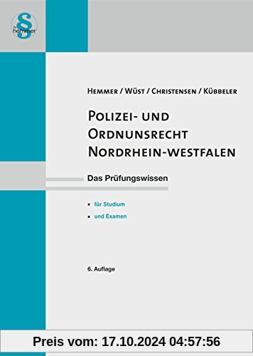 Polizei- und Ordnungsrecht Nordrhein-Westfalen (Skripten - Öffentliches Recht)