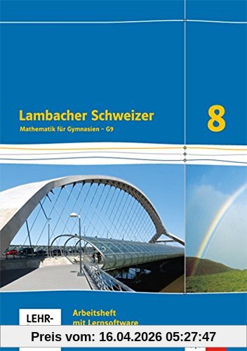 Lambacher Schweizer - Ausgabe für Niedersachsen G9 / Arbeitsheft plus Lösungsheft und Lernsoftware 8. Schuljahr