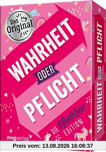 Wahrheit oder Pflicht – Die Mädchenedition: | Das Original. Der Klassiker unter den Partyspielen. Das perfekte Geschenk für Geburtstag, Weihnachten und Schulanfang. Ab 12 Jahren