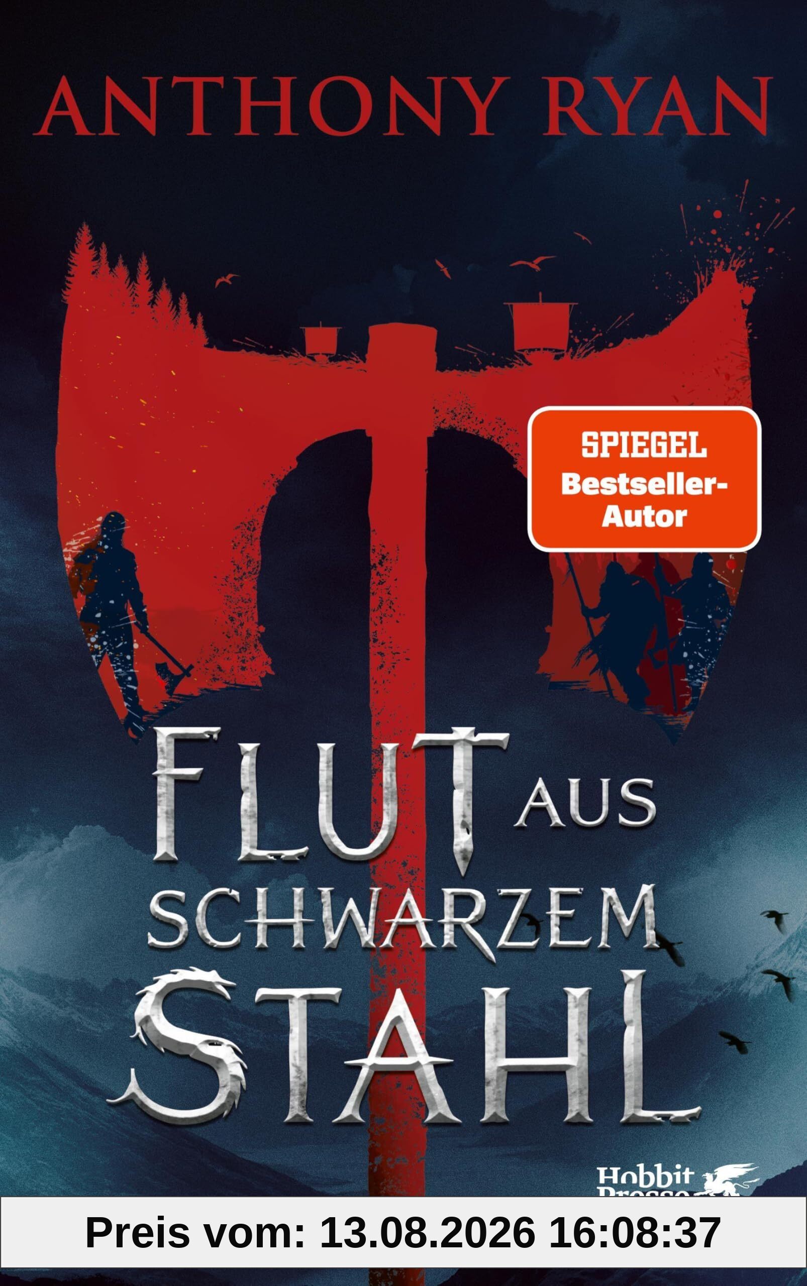 Flut aus schwarzem Stahl