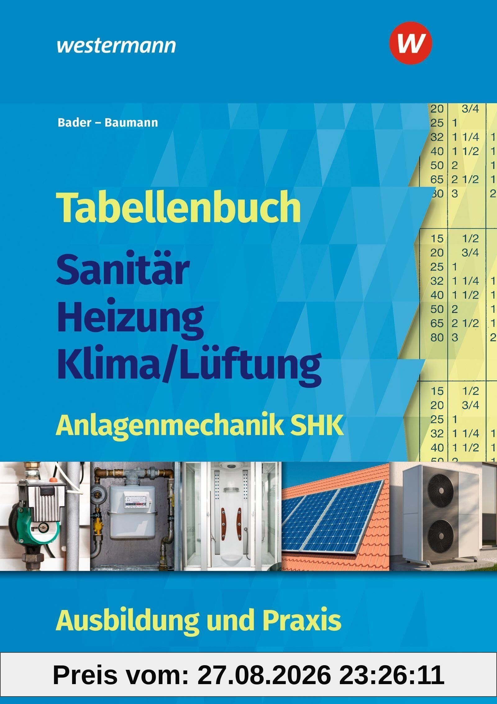 Tabellenbuch Sanitär-Heizung-Klima/Lüftung