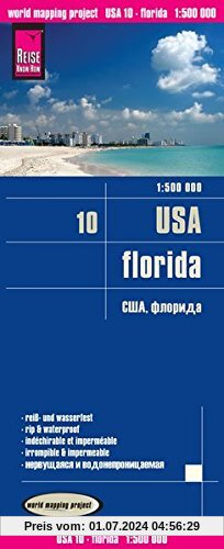 Reise Know-How Landkarte USA 10, Florida (1:500.000): world mapping project