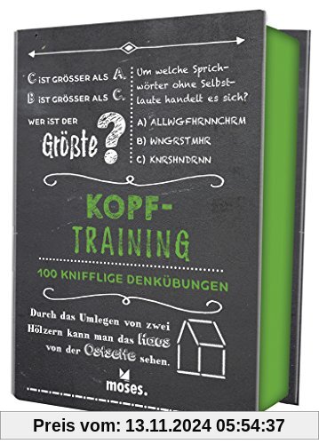 Quiz-Box Kopftraining: 100 knifflige Denkübungen