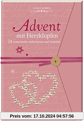 Briefbuch - Advent mit Herzklopfen: 24 romantische Aphorismen und Gedichte