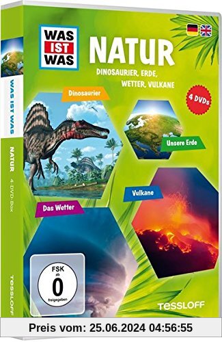 Was ist Was: Natur - Dinos, Erde, Wetter, Vulkane [4 DVDs]