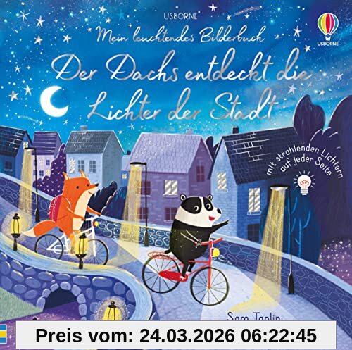 Mein leuchtendes Bilderbuch: Der Dachs entdeckt die Lichter der Stadt: Vorlesebuch mit Lichtern – ab 1 Jahr (Meine leuchtenden Bilderbücher)